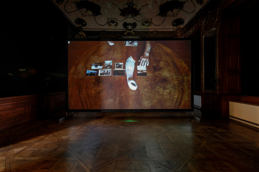 Giorgi Gago Gagoshidze, The Invisible Hand of My Father, 2018, film, installation view, Palais Attems, Graz, photo: Liz Eve